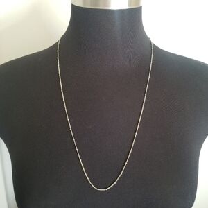 Vintage Silver Tiny Bead Necklace